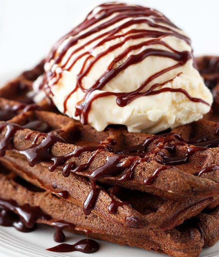 Chocolate Fudge Waffle